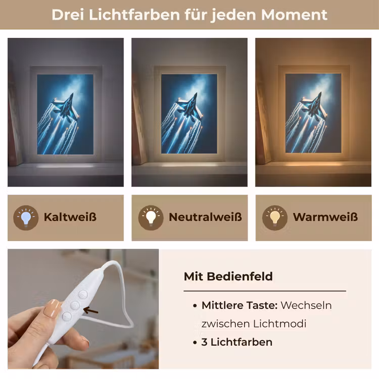 Straaljager - Blauw - Jongens Light Box met kabel klein -USP_lichtkleurDE