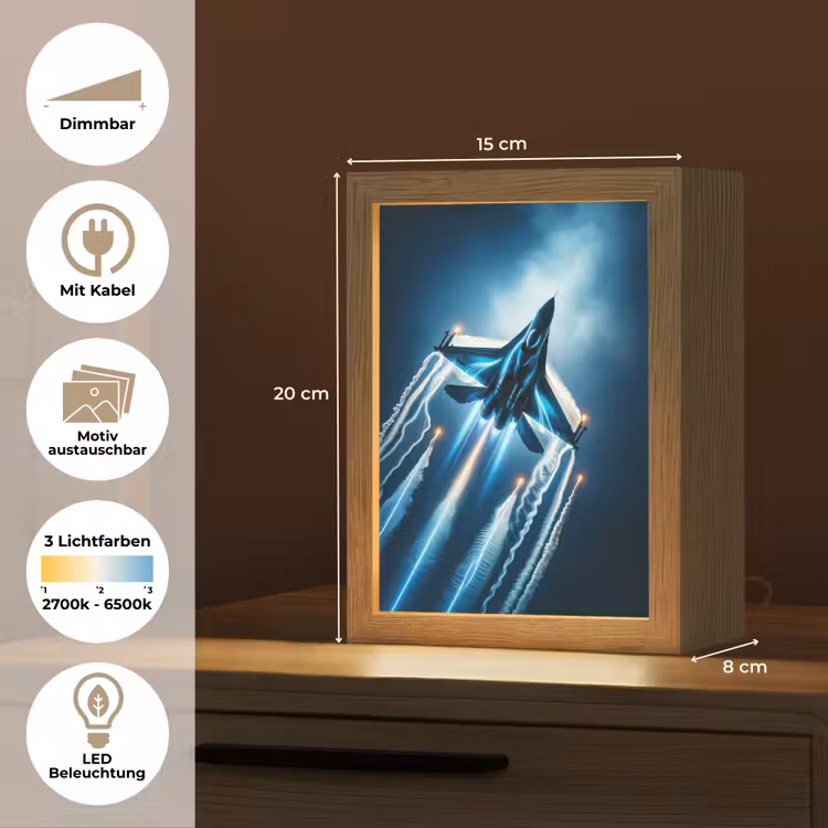 Straaljager - Blauw - Jongens Light Box met kabel (Kinderlampje) klein -USP_websiteoverzichtDE