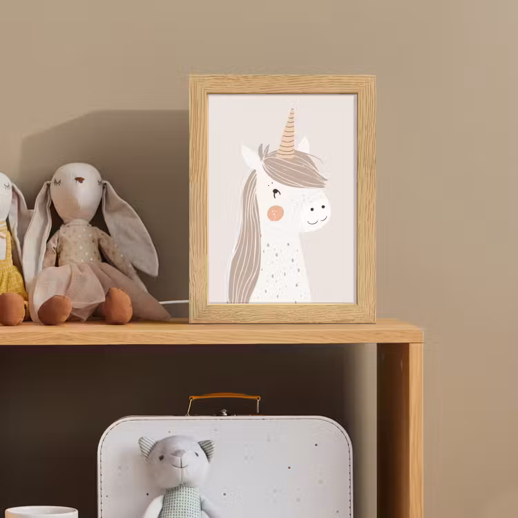 Eenhoorn - Pastel kleuren - Unicorn Light Box met kabel klein -sfeer2_kind