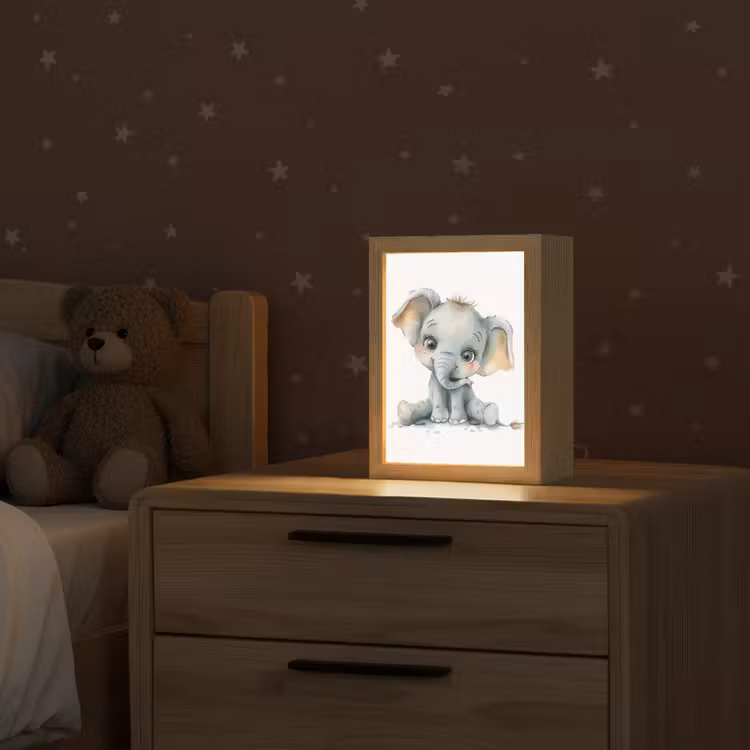 Olifant - Baby dier Light Box met kabel klein -sfeer1_kind