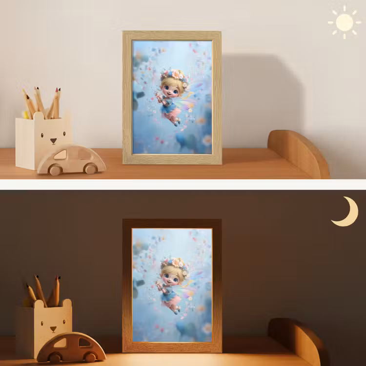 Fee - Bloemen - Sprookje - Blauw Light Box met kabel klein -sfeer3_kind