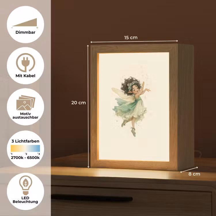 Fee - Groen - Magie Light Box met kabel (Kinderlampje) klein -USP_websiteoverzichtDE