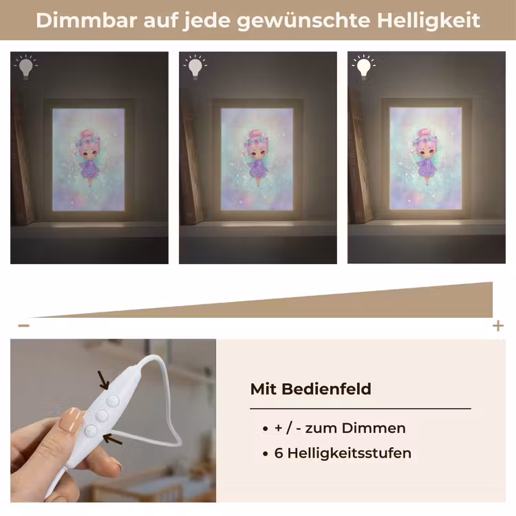 Fee - Paars - Glinsters Light Box met kabel klein -USP_dimbaarDE