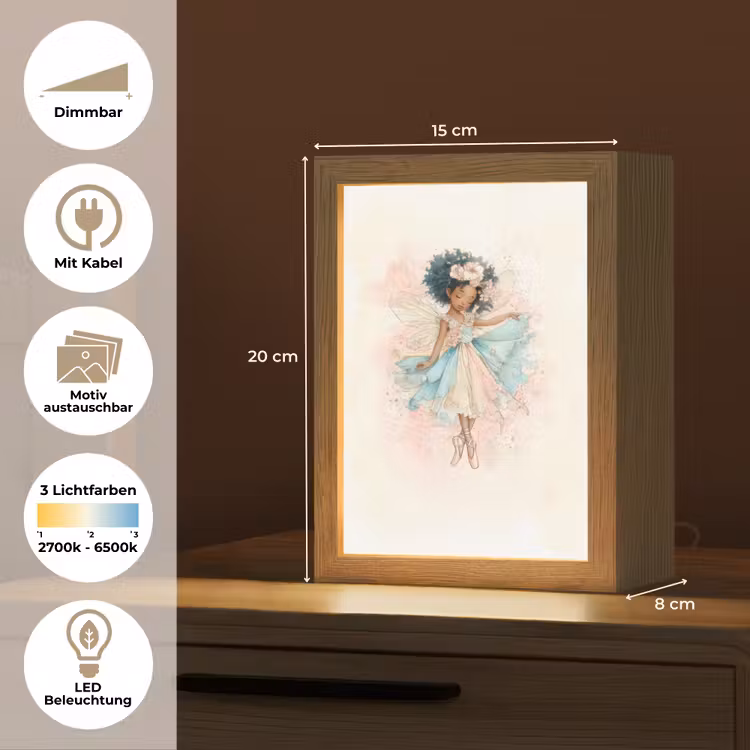 Fee - Pastel - Magie Light Box met kabel (Kinderlampje) klein -USP_websiteoverzichtDE