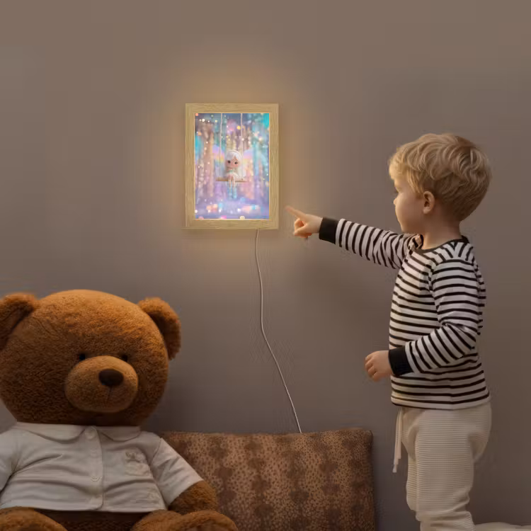 Fee - Schommel - Paars - Glinsters Light Box met kabel klein -sfeer4a_kind