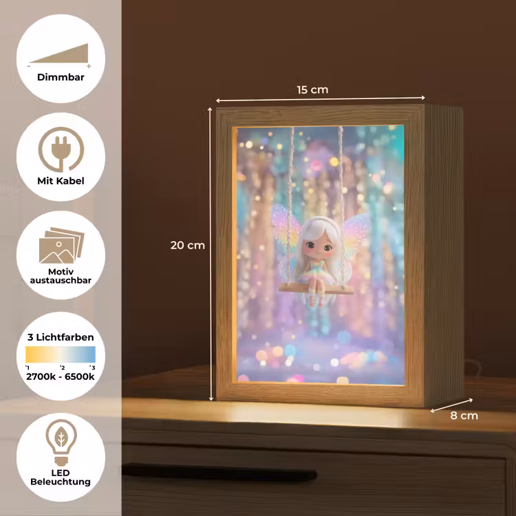 Fee - Schommel - Paars - Glinsters Light Box met kabel (Kinderlampje) klein -USP_websiteoverzichtDE
