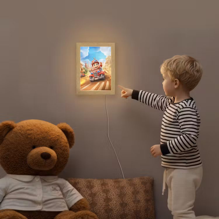 Brandweer - Jongens - Kinderen - Auto Light Box met kabel klein -sfeer4a_kind