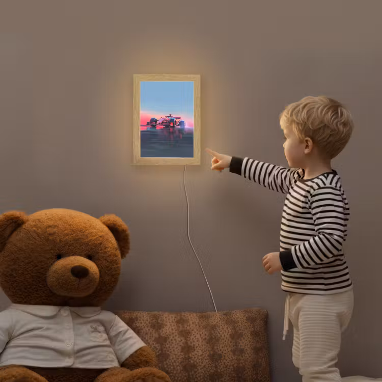 Formule 1 - Race - Auto - Jongens Light Box met kabel klein -sfeer4a_kind