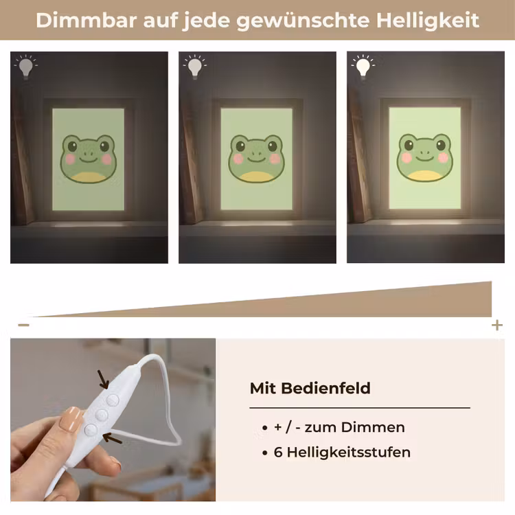 Kikker - Groen - Vriendelijkheid Light Box met kabel klein -USP_dimbaarDE