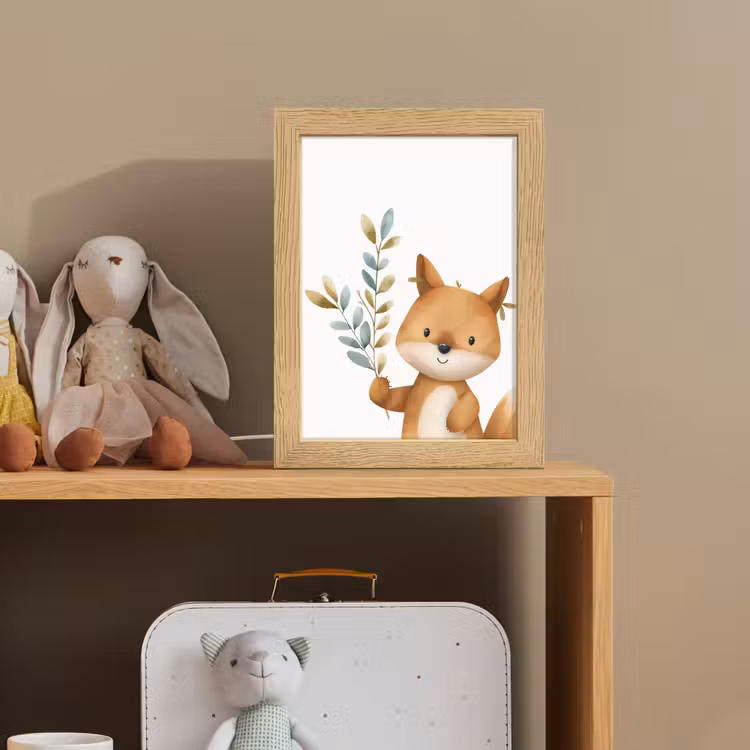 Vos - Dier - Bosdieren Light Box met kabel klein -sfeer2_kind