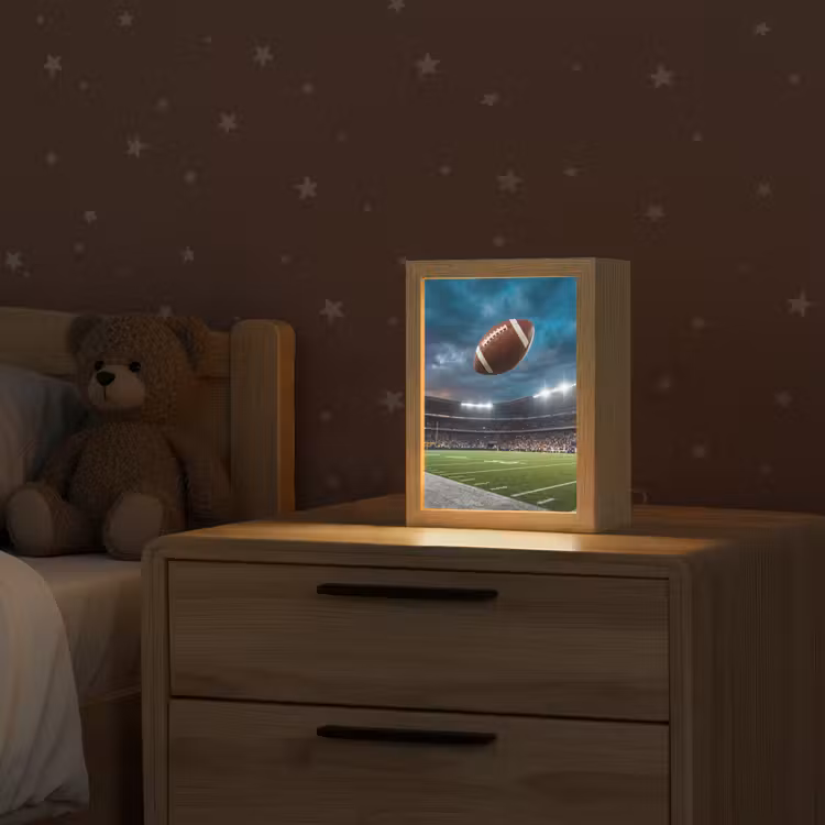 Football - Bal - Stadion - Sport Light Box met kabel (Kinderlampje) klein -sfeer1_kind