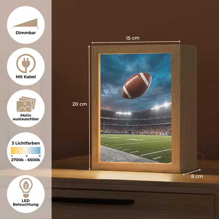 Football - Bal - Stadion - Sport Light Box met kabel (Kinderlampje) klein -USP_websiteoverzichtDE