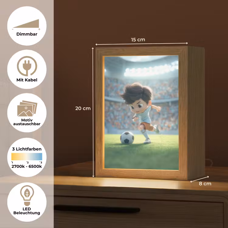 Voetbal - Jongen - Stadion Light Box met kabel (Kinderlampje) klein -USP_websiteoverzichtDE