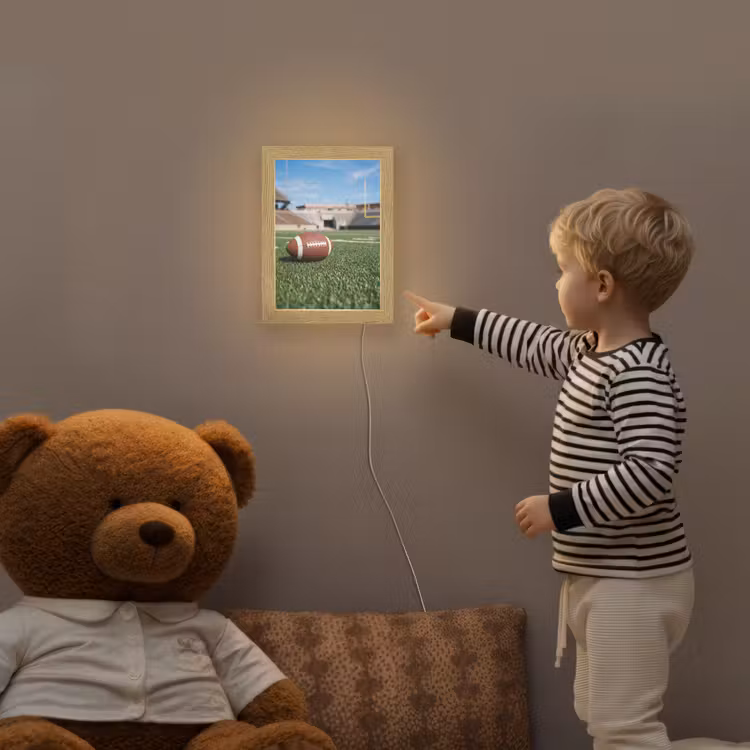 Football - Veld - Stadion - Sport Light Box met kabel (Kinderlampje) klein -sfeer4a_kind