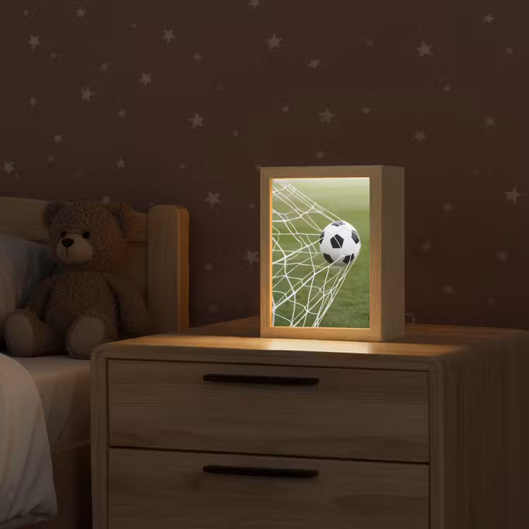 Voetbal - Goal - Net - Sport Light Box met kabel (Kinderlampje) klein -sfeer1_kind