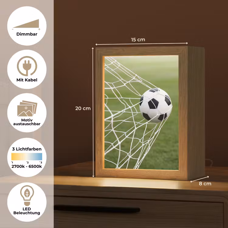 Voetbal - Goal - Net - Sport Light Box met kabel (Kinderlampje) klein -USP_websiteoverzichtDE