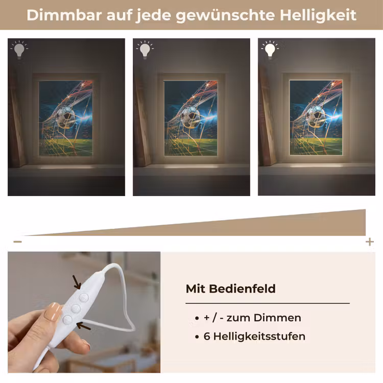 Voetbal - Goal - Sport - Jongens Light Box met kabel klein -USP_dimbaarDE