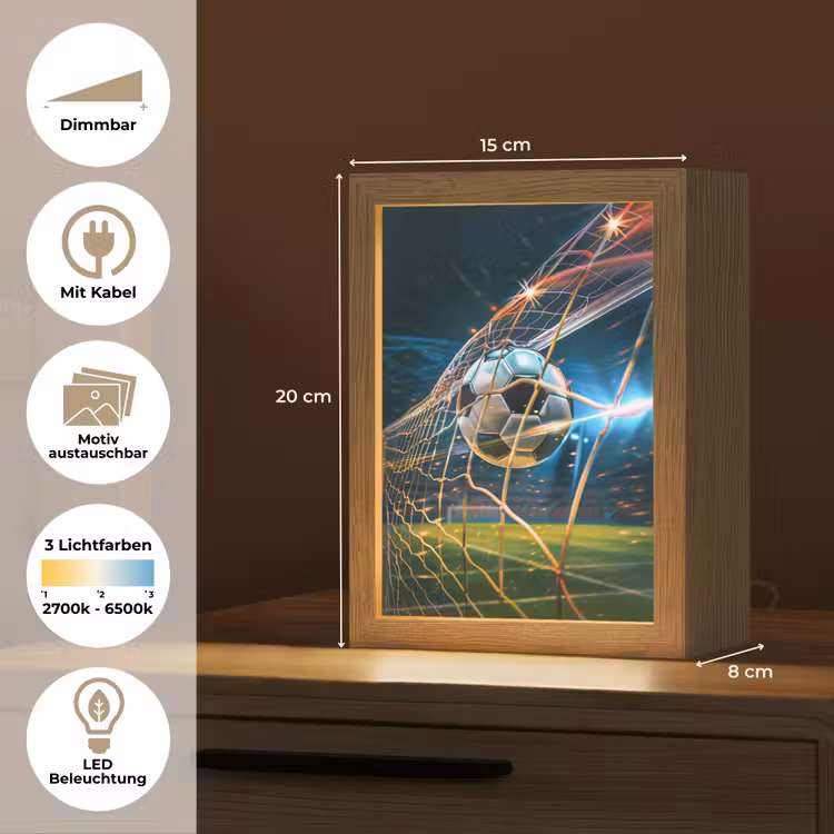 Voetbal - Goal - Sport - Jongens Light Box met kabel (Kinderlampje) klein -USP_websiteoverzichtDE