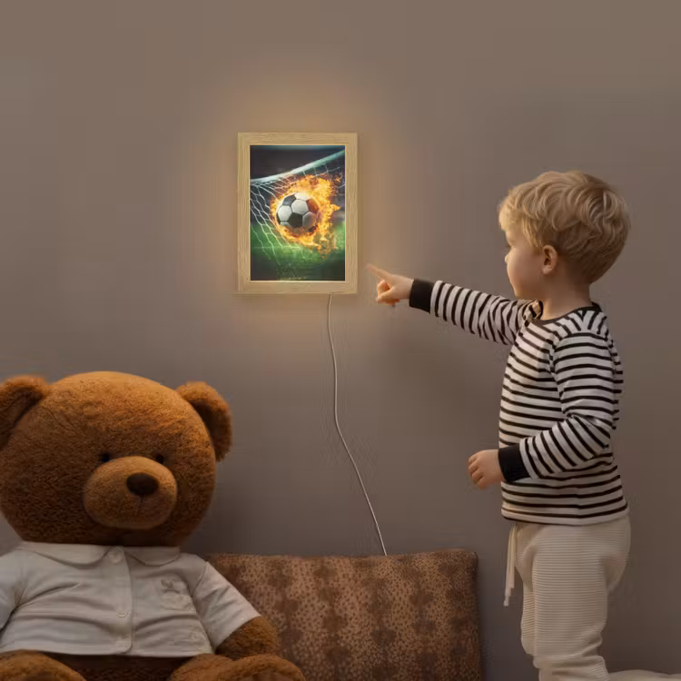 Voetbal - Goal - Doelnet - Vuur Light Box met kabel klein -sfeer4a_kind