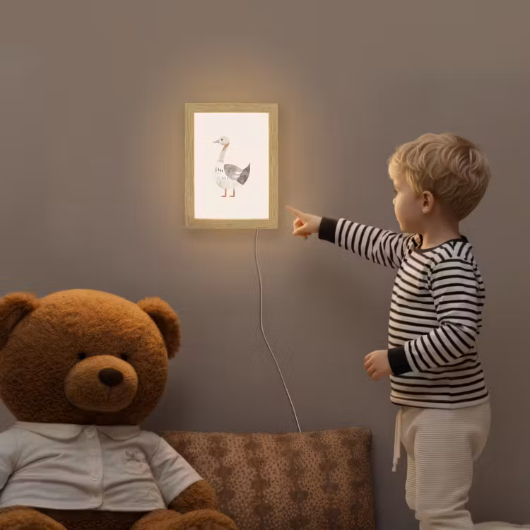 Gans - Dier - Pastel kleuren Light Box met kabel klein -sfeer4a_kind