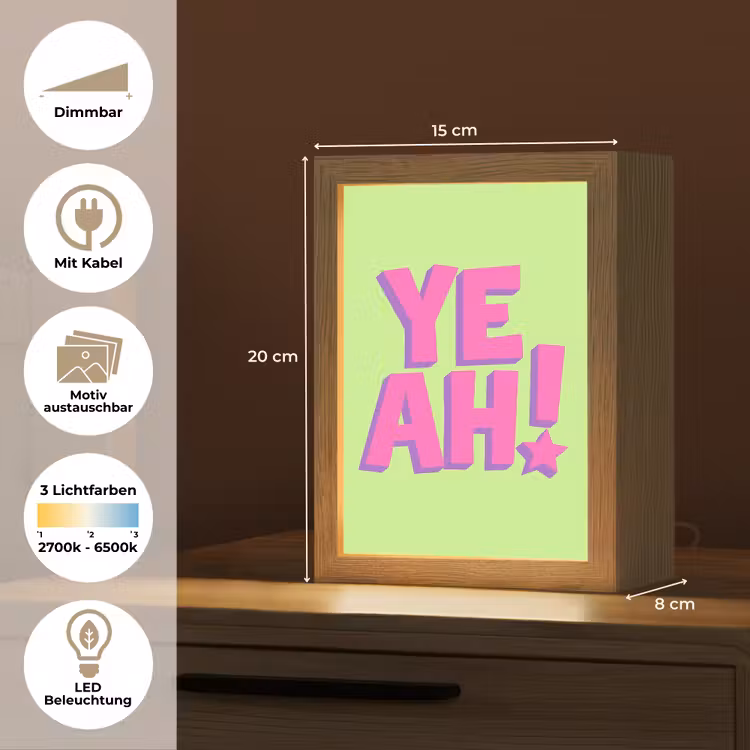 Groen - Neon - Quote Light Box met kabel (Kinderlampje) klein -USP_websiteoverzichtDE