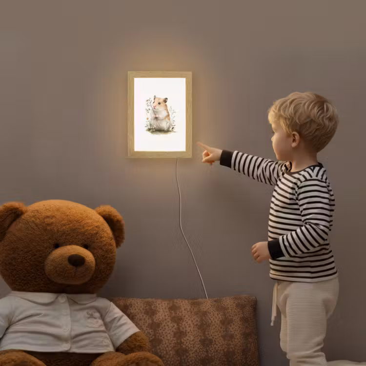 Hamster - Bloemen Light Box met kabel klein -sfeer4a_kind