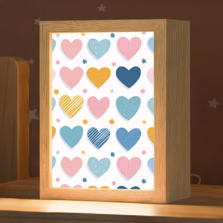 Hartjes - Pastel - Patroon Light Box met kabel klein -zzz_3d_website