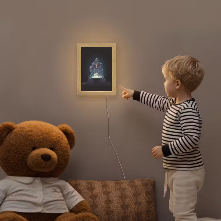 Heks - Magie - Heksenketel - Paars Light Box met kabel klein -sfeer4a_kind