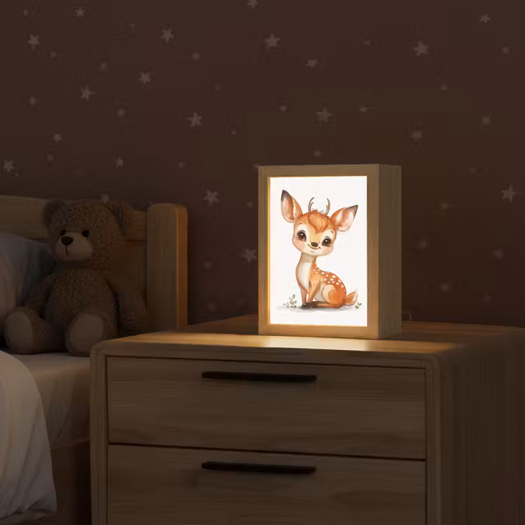 Hert - Baby - Dieren Light Box met kabel klein -sfeer1_kind