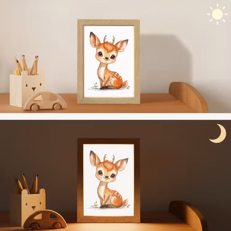 Hert - Baby - Dieren Light Box met kabel klein -sfeer3_kind