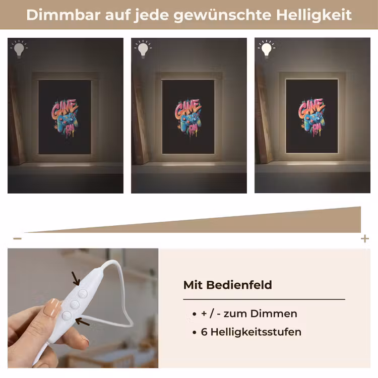 Illustratie - Graffiti - Kleurrijk - Controller Light Box met kabel klein -USP_dimbaarDE