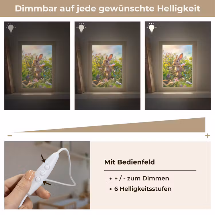 Konijn - Dieren - Natuur Light Box met kabel klein -USP_dimbaarDE