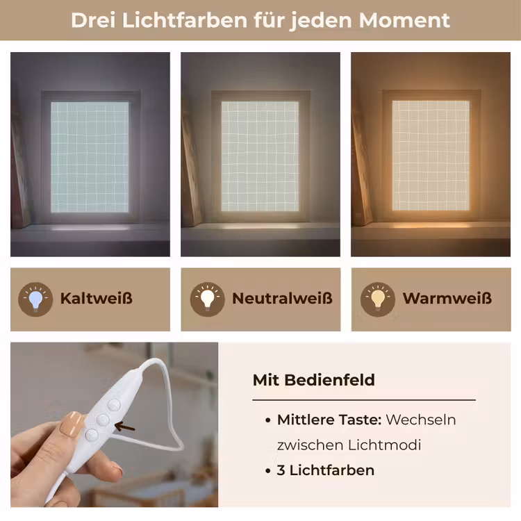 Ruitpatroon - Golvend - Groen Light Box met kabel (Kinderlampje) klein 904 -USP_lichtkleurDE