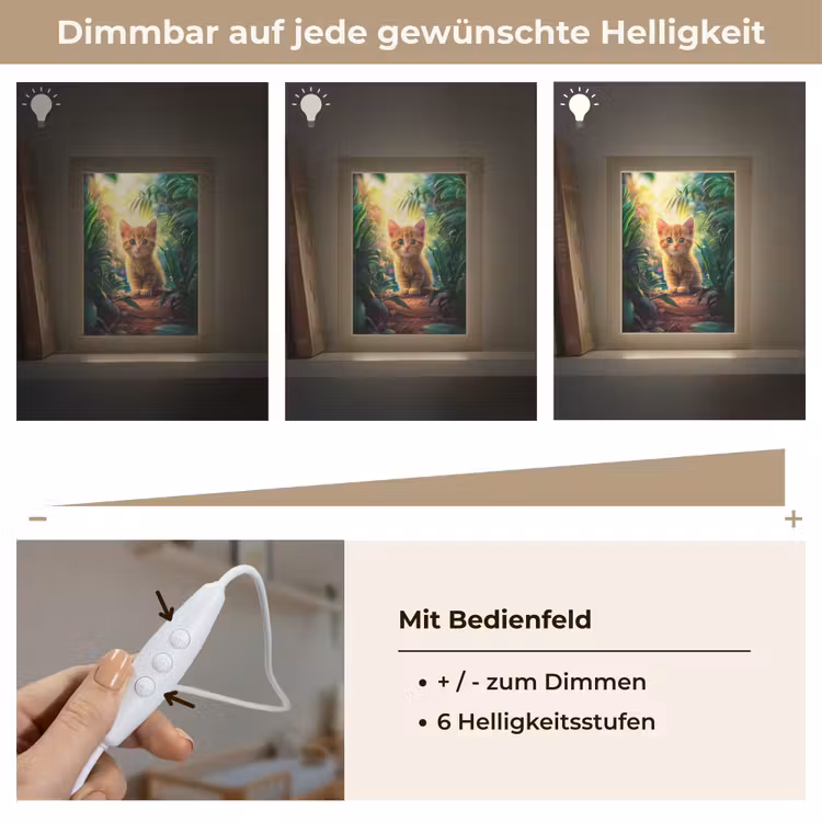 Kat - Huisdier - Natuur Light Box met kabel klein -USP_dimbaarDE
