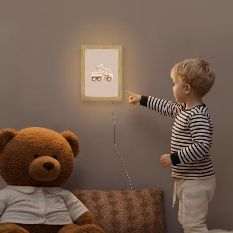Kiepwagen - Auto - Beige Light Box met kabel klein -sfeer4a_kind