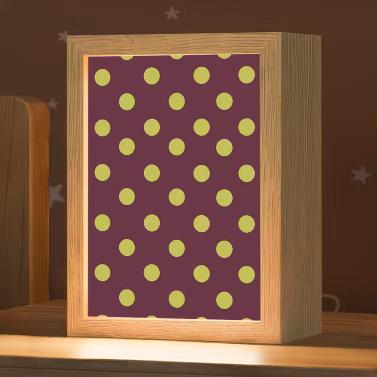 Klassiek - Stippen - Groen Light Box met kabel (Kinderlampje) klein 904 -zzz_3d_website