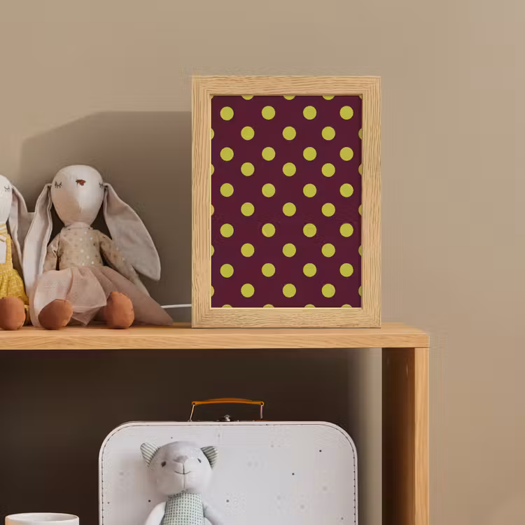 Klassiek - Stippen - Groen Light Box met kabel (Kinderlampje) klein 904 -sfeer2_kind