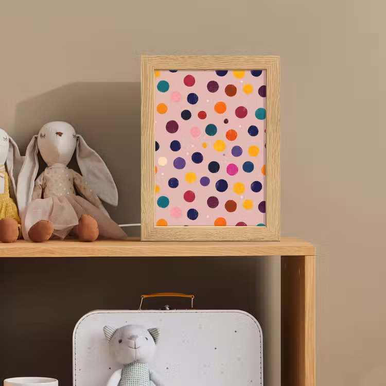 Cirkels - Patroon - Kleurrijk Light Box met kabel (Kinderlampje) klein 904 -sfeer2_kind