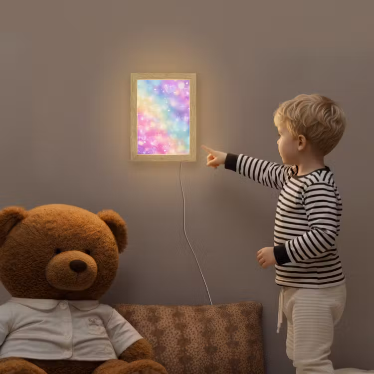 Licht - Regenboog - Hartjes Light Box met kabel klein -sfeer4a_kind