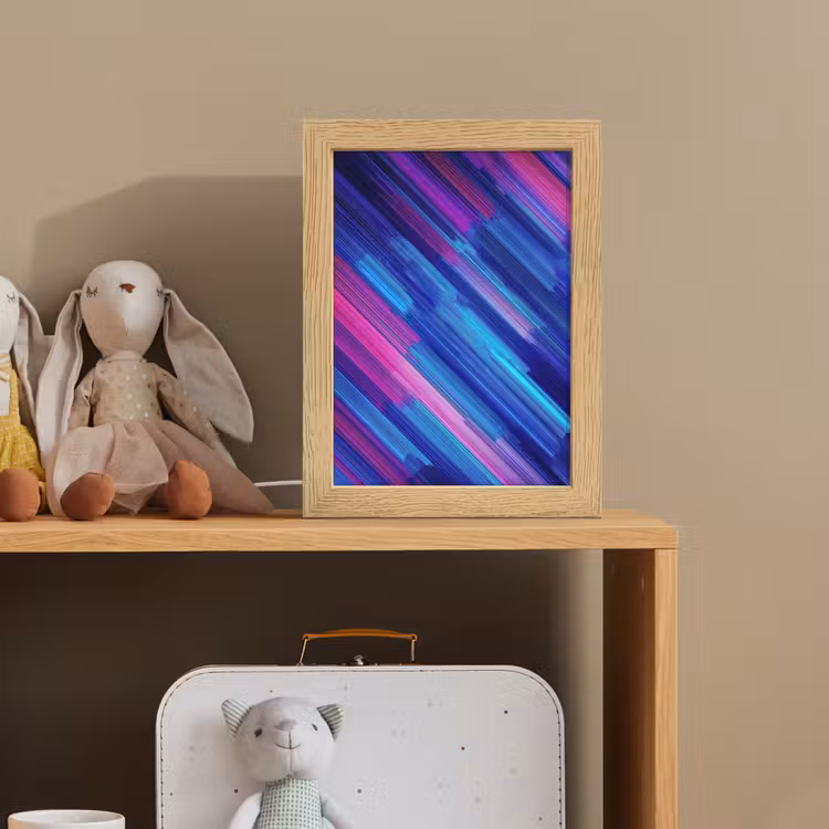 Lijnen - Abstract - Patroon - Donkerblauw Light Box met kabel klein -sfeer2_kind
