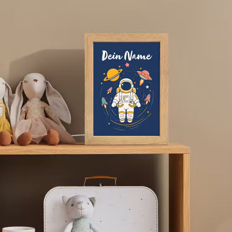 Astronaut - Planeten - Raket Light Box met kabel (Kinderlampje) klein -sfeer2_kind