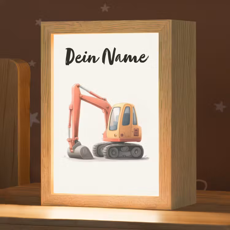 Graafmachine - Getekend - Oranje Light Box met kabel (Kinderlampje) klein -zzz_3d_website