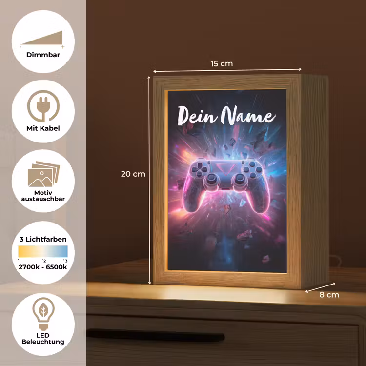 Controller - Neon - Game Light Box met kabel (Kinderlampje) klein -USP_websiteoverzichtDE
