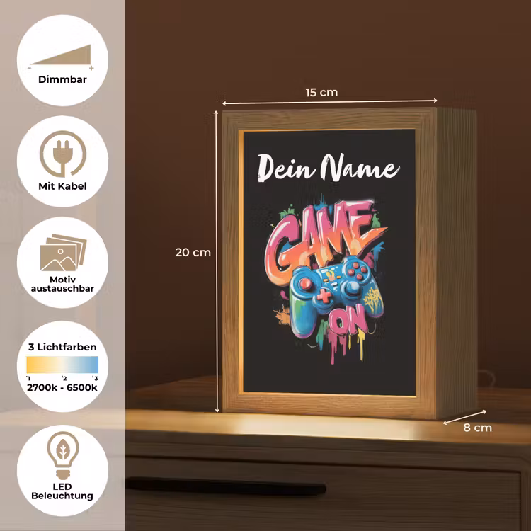 Controller - Game - Graffiti - Tekst Light Box met kabel (Kinderlampje) klein -USP_websiteoverzichtDE