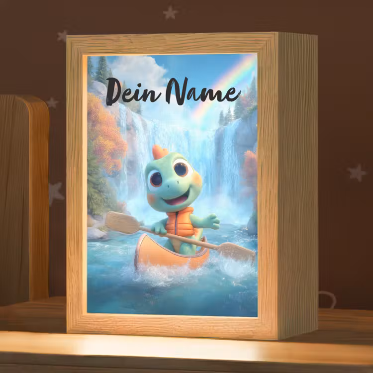 Dino - Natuur - Waterval Light Box met kabel (Kinderlampje) klein -zzz_3d_website