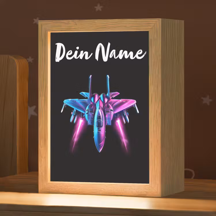 Straaljager - Blauw - Kleuren - Jongens - Zwart Light Box met kabel (Kinderlampje) klein -zzz_3d_website