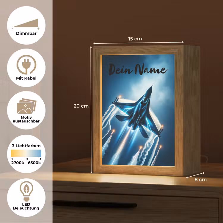 Straaljager - Blauw - Jongens Light Box met kabel (Kinderlampje) klein -USP_websiteoverzichtDE