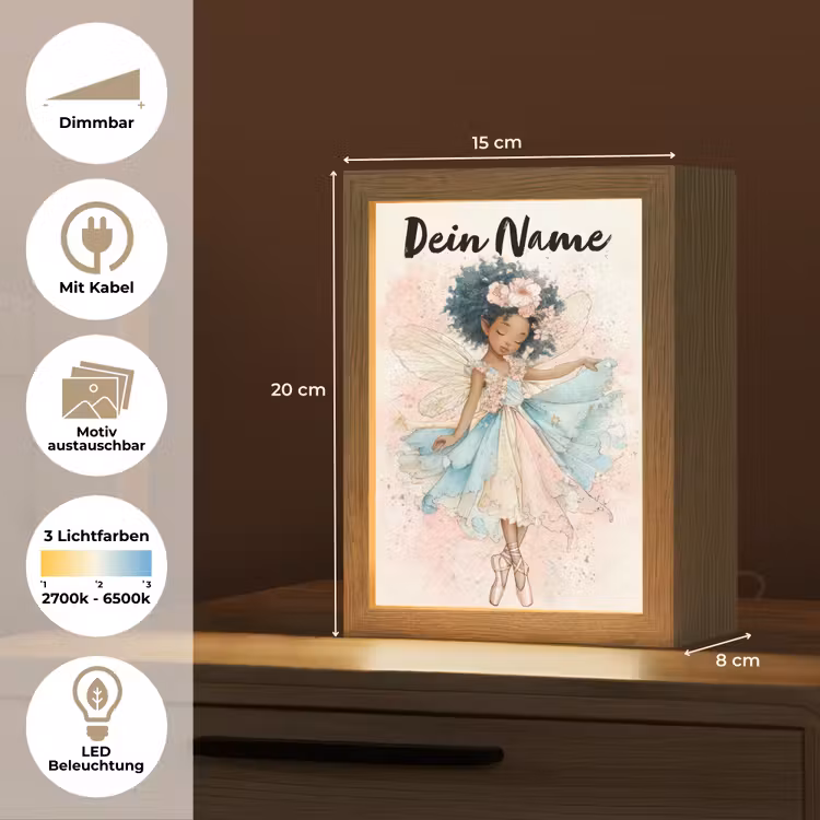 Fee - Pastel - Magie Light Box met kabel (Kinderlampje) klein -USP_websiteoverzichtDE