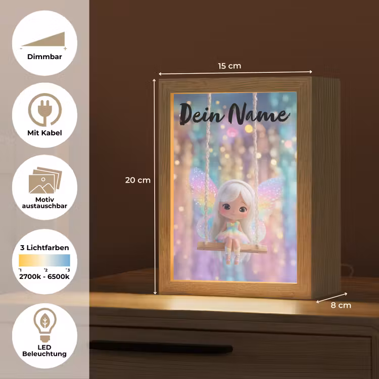 Fee - Schommel - Paars - Glinsters Light Box met kabel (Kinderlampje) klein -USP_websiteoverzichtDE