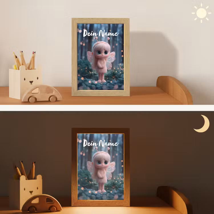 Fairy - Bos - Glitters Light Box met kabel (Kinderlampje) klein -sfeer3_kind
